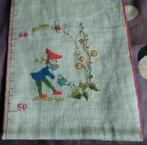 Decoratie kinderkamer geborduurde groeimeter: kabouters € 10, Ophalen, Zo goed als nieuw, Wanddecoratie