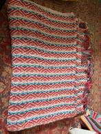 Mooi plaid deken linen and more roze rood blauw, Ophalen of Verzenden, Gebruikt