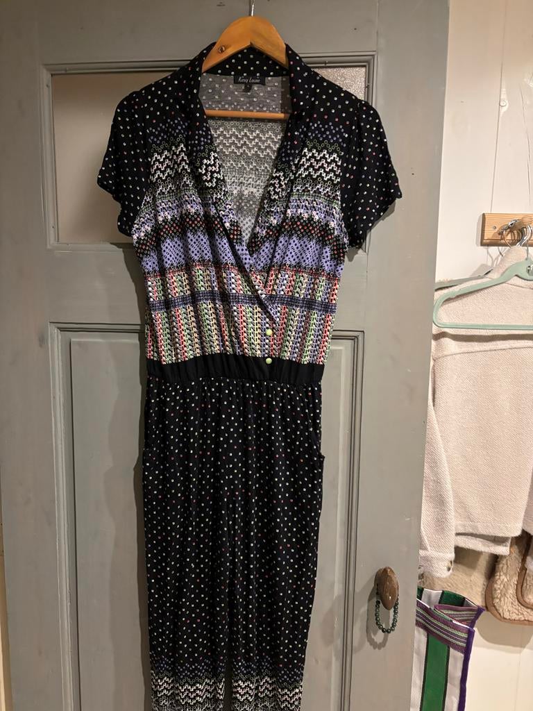 King Louie Jumpsuit maat l, Kleding | Dames, Jumpsuits, Ophalen of Verzenden, Zo goed als nieuw, Maat 38/40 (M), Zwart