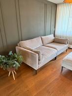 Zuiver Summer Bank Latte + Hocker - 3-zits, Huis en Inrichting, Banken | Bankstellen, Ophalen, 100 tot 125 cm, Driepersoons, Zo goed als nieuw