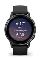GARMIN vivoactive 5 Music Zwart/Leisteen factuur + Garantie, Sieraden, Tassen en Uiterlijk, Sporthorloges, Zwart, Garmin, Nieuw