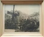 Molen e.d. - Kunstenaar A. de Boer, Ophalen of Verzenden