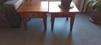 2 Teak Salontafels 60x60, Gebruikt, Vierkant, 55 tot 75 cm, Tijdloos