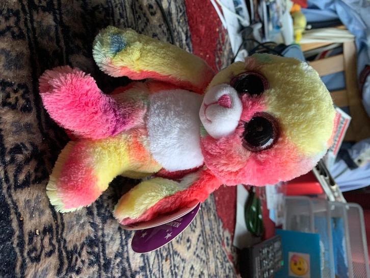 Zeehondje veelkleurig, Kinderen en Baby's, Speelgoed | Knuffels en Pluche, Zo goed als nieuw, Overige typen, Ophalen of Verzenden