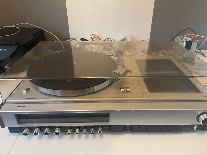 Philips 802 + luidsprekers, Audio, Tv en Foto, Platenspelers, Gebruikt, Platenspeler, Philips, Ophalen