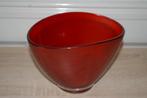 Rood glazen vaas/pot/schaal, Ophalen of Verzenden, Zo goed als nieuw