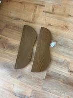 Asymmetrische wandplanken bruin twee stuks, Ophalen, Nieuw