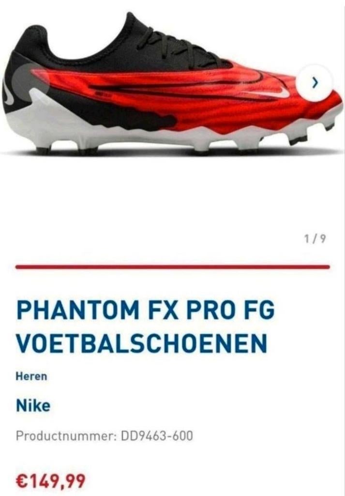 NIEUW Nike Phantom FX Pro FG maat 36.5, Sport en Fitness, Voetbal, Maat XS of kleiner, Ophalen of Verzenden, Zo goed als nieuw