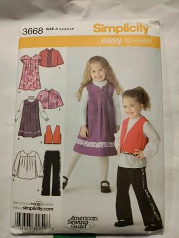 Simplicity 3668 kinderen 