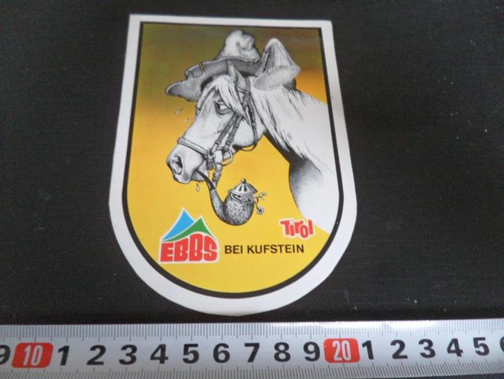 sticker strip paard pijp tirol ebbs bei kufstein, Verzamelen, Stickers, Zo goed als nieuw, Ophalen