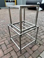 2 stuks roestvrijstalen frame, onderstel of rek, Ophalen, Gebruikt