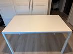 Witte tafel, Huis en Inrichting, Tafels | Eettafels, Ophalen, Kunststof, 100 tot 150 cm, 50 tot 100 cm
