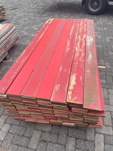 Geborsteld sloophout met verfresten, Doe-het-zelf en Verbouw, Hout en Planken, Gebruikt