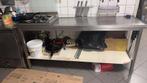 RVS werktafel horeca, Ophalen, Gebruikt, 50 tot 75 cm, Minder dan 100 cm