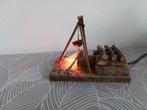 Kampvuur voor bij kerstdorp met verlichting iets apart's, Diversen, Kerst, Ophalen, Zo goed als nieuw