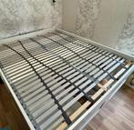Ikea bed BRIMNES, Huis en Inrichting, Slaapkamer | Bedden, 160 cm, Gebruikt, Wit, Hout