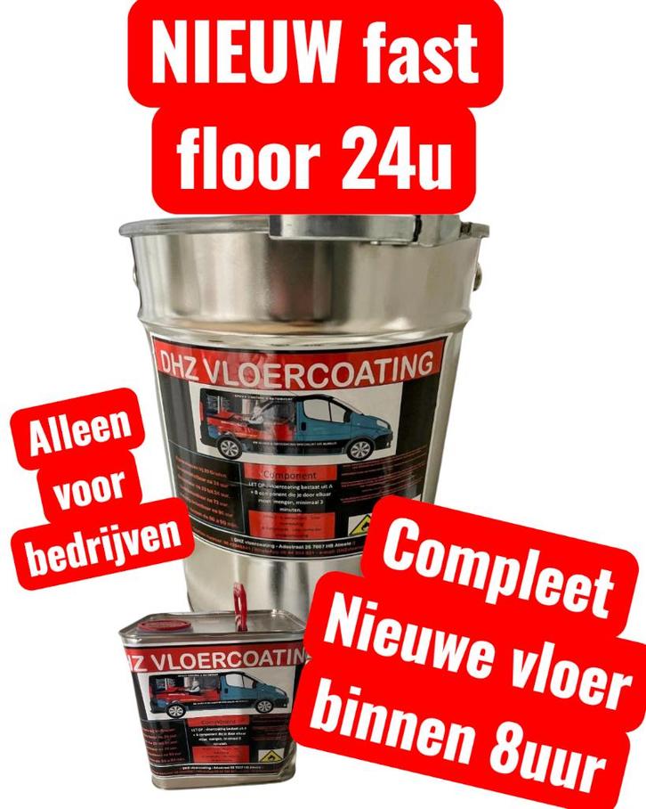 2K epoxy garagevloer coating - egaline verf betoncoating, Doe-het-zelf en Verbouw, Verf, Beits en Lak, Nieuw, Verf, 10 tot 15 liter