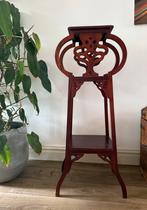 Art nouveau stijl houten plantentafel 113 cm hoog, Ophalen, Gebruikt