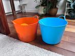 Grote flexibele emmers, multifunctioneel. speelgoed, Huis en Inrichting, Emmers, Ophalen, Gebruikt, Kunststof, Met handgreep