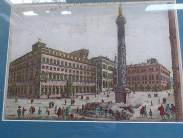 optica prent gravure  1780 rome beschikbaar voor biedingen