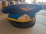 Russische vintage pet militaire piloten cap piloot militair, Ophalen, Luchtmacht, Overige gebieden, Kleding of Schoenen