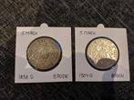 Set 2 stuks 5 Mark Baden Duitsland Zilver, Ophalen of Verzenden, Duitsland, Setje, Zilver