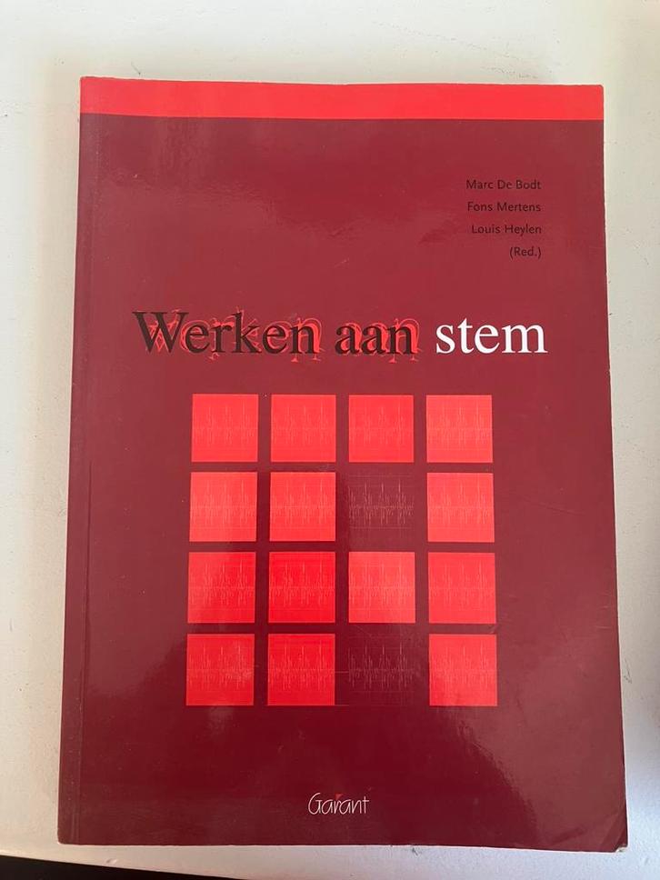 M. Bodt - Werken aan stem, Boeken, Wetenschap, Zo goed als nieuw, Ophalen of Verzenden