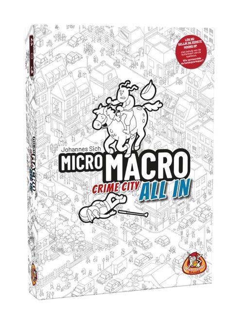 MicroMacro Crime City All In White Goblin Games Kaartspel, Hobby en Vrije tijd, Gezelschapsspellen | Kaartspellen, Nieuw, Een of twee spelers