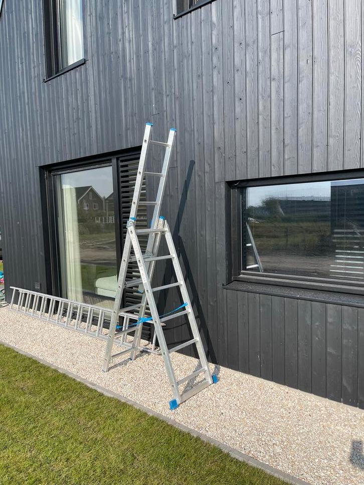 Multifunctionele ladder - meerdere standen, Doe-het-zelf en Verbouw, Ladders en Trappen, Gebruikt, Ladder, 2 tot 4 meter, Opvouwbaar of Inschuifbaar