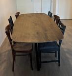 Eetkamertafel | Mangohout | Deens ovaal, Huis en Inrichting, Tafels | Eettafels, Ophalen, 100 tot 150 cm, 200 cm of meer, Zo goed als nieuw