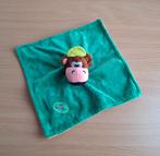 Knuffeldoekje, Knuffel van Monkey Town, Groen met Aap, Aapje, Kinderen en Baby's, Speelgoed | Knuffels en Pluche, Ophalen of Verzenden