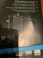 2 Luifel zijwanden hoogte 244 tot 264 cm breedte 250 cm, Caravans en Kamperen, Camper-accessoires, Ophalen, Zo goed als nieuw