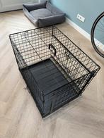 Adori Bench Met 2 Schuifdeuren Zwart - 76x53x61 cm, Dieren en Toebehoren, Hondenhokken, Ophalen, Gebruikt, Minder dan 65 cm, Hondenhok