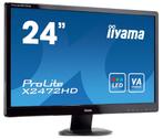 IIyama Prolite X2472hd 24 inch Led alle aansluitingen Kabels, VGA, Gebruikt, Full HD, Ophalen of Verzenden