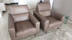 Leren fauteuils 2 stuks, merk Natuzzi, Huis en Inrichting, Fauteuils, Ophalen, Zo goed als nieuw, 75 tot 100 cm, Modern