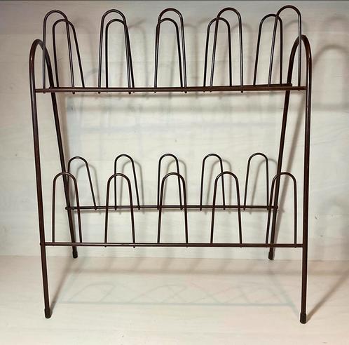 Vintage schoenenrek voor 10 paar schoenen bruin draadstaal, Huis en Inrichting, Kasten | Schoenenrekken, Zo goed als nieuw, Ophalen of Verzenden
