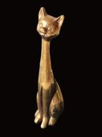 Grote koperen poes - 28,5 cm - 976 gram - 70s, Ophalen of Verzenden