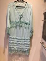 Isla Ibiza XL tuniek jurkje met franje, Ophalen of Verzenden, Zo goed als nieuw, Maat 42/44 (L), Groen