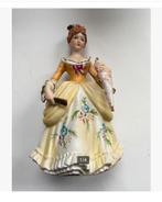Brocante Porseleinen dame met paraplu 20 cm, Ophalen of Verzenden