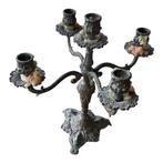 Antieke Gietijzeren Kandelaar - 5 Armen, Ophalen of Verzenden, Overige materialen