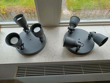 2x Hektar plafondlamp met 6 spots én afstandsbediening beschikbaar voor biedingen