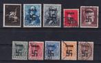A137) 1944 WO2 Duitse bez Emmen 10x opdrukken geen gar, Ophalen of Verzenden, Na 1940, Gestempeld