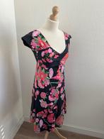 Lien & Giel maat M roze retro bloemen jurk 2232, Maat 38/40 (M), Lien & Giel, Ophalen of Verzenden, Zo goed als nieuw