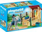 PLAYMOBIL Appaloosa met paardenbox - 6935, Ophalen of Verzenden, Gebruikt, Complete set