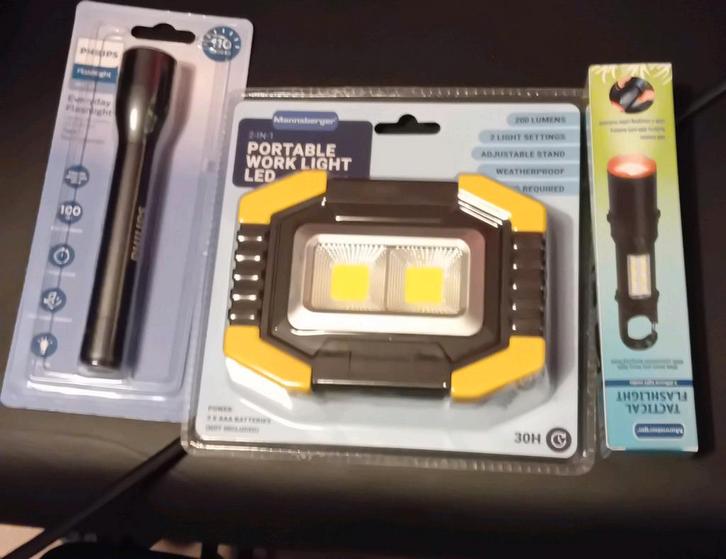 Diverse Zaklampen - Oplaadbaar & Batterijen, Doe-het-zelf en Verbouw, Gereedschap | Overige machines, Nieuw, Ophalen of Verzenden
