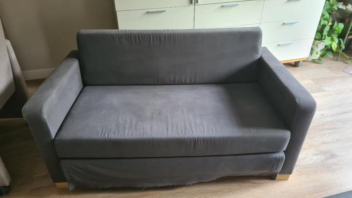 Slaapbankje ikea, Huis en Inrichting, Slaapkamer | Slaapbanken, Gebruikt, 80 cm, 190 cm of minder, Twijfelaar, Grijs, Ophalen