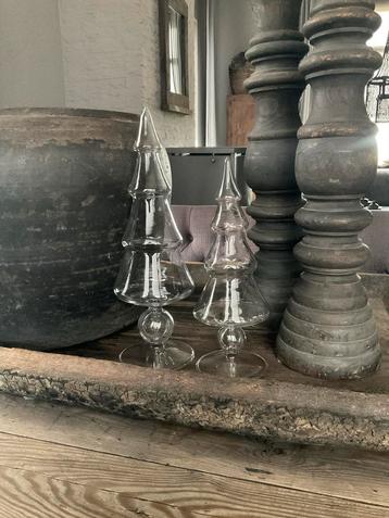 2 Glazen Kerstboompjes - It's about Romy beschikbaar voor biedingen