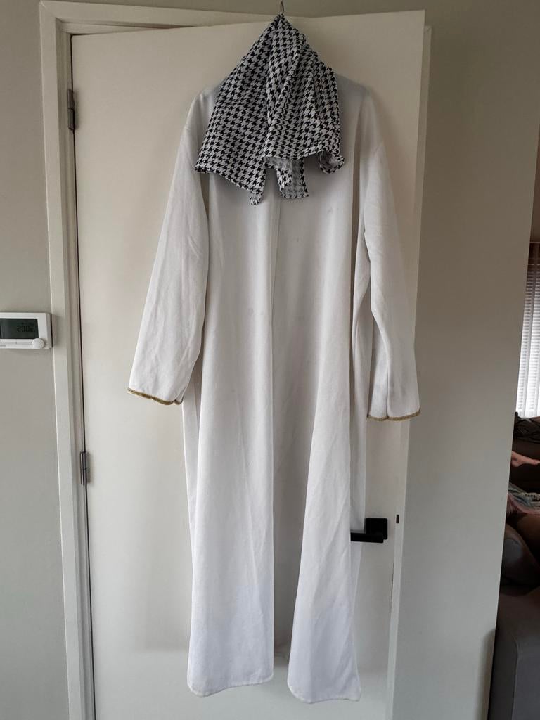 Sheik Arabier Kostuum met Hoofddoek maat 60, Carnaval, Overige maten, Ophalen of Verzenden, Zo goed als nieuw