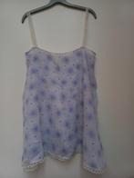 Wit met blauwe schort voor b.v. carnaval, Carnaval, Ophalen of Verzenden, Kleding, Maat 36 (S)