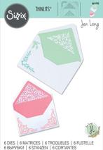 Sizzix thinlits die set 6pk - botanical envelope liners, Nieuw, Ophalen of Verzenden, Fantasie, Pons of Mal